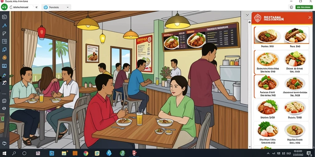 Tampilan antarmuka yang user-friendly dan menarik.