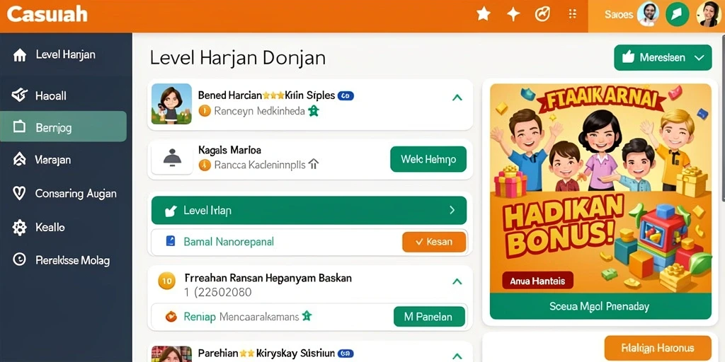 Tampilan antarmuka yang intuitif dan menarik.