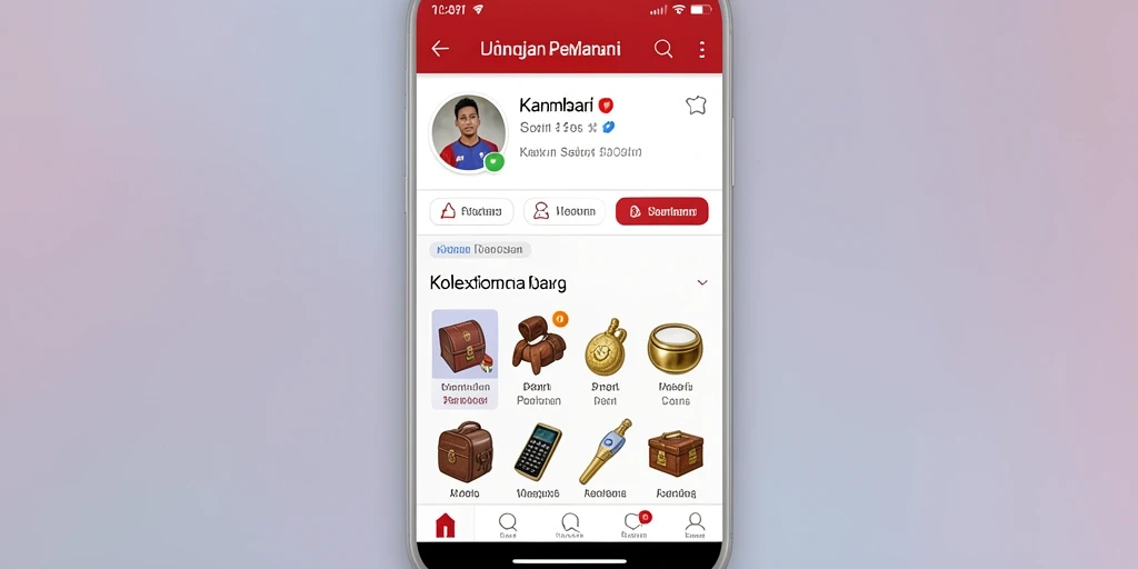 Tampilan layar utama yang menawan dan penuh warna.